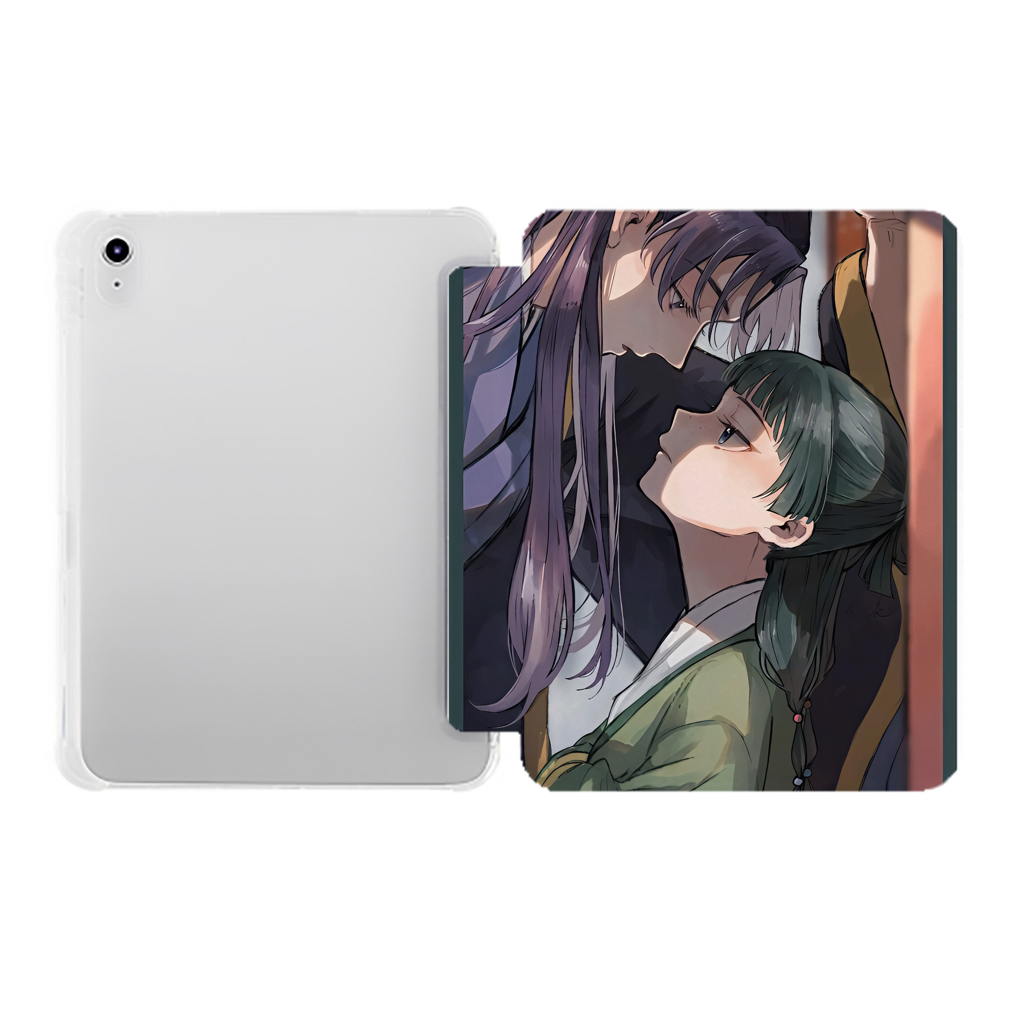 （画像用） 薬屋のひとりごと The Apothecary Diaries IPad ケース ペン収納付き 三つ折りスタンド PUレザー×シリコン 対応機種9.5/10.5/10.9インチ